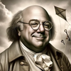 Danny DeVito's face on Ben Franklin