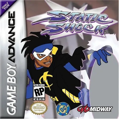 Game box art for the Static Shock GBA game